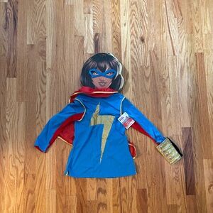 Ms. Marvel Kids Superhero Costume - Blue and Gold